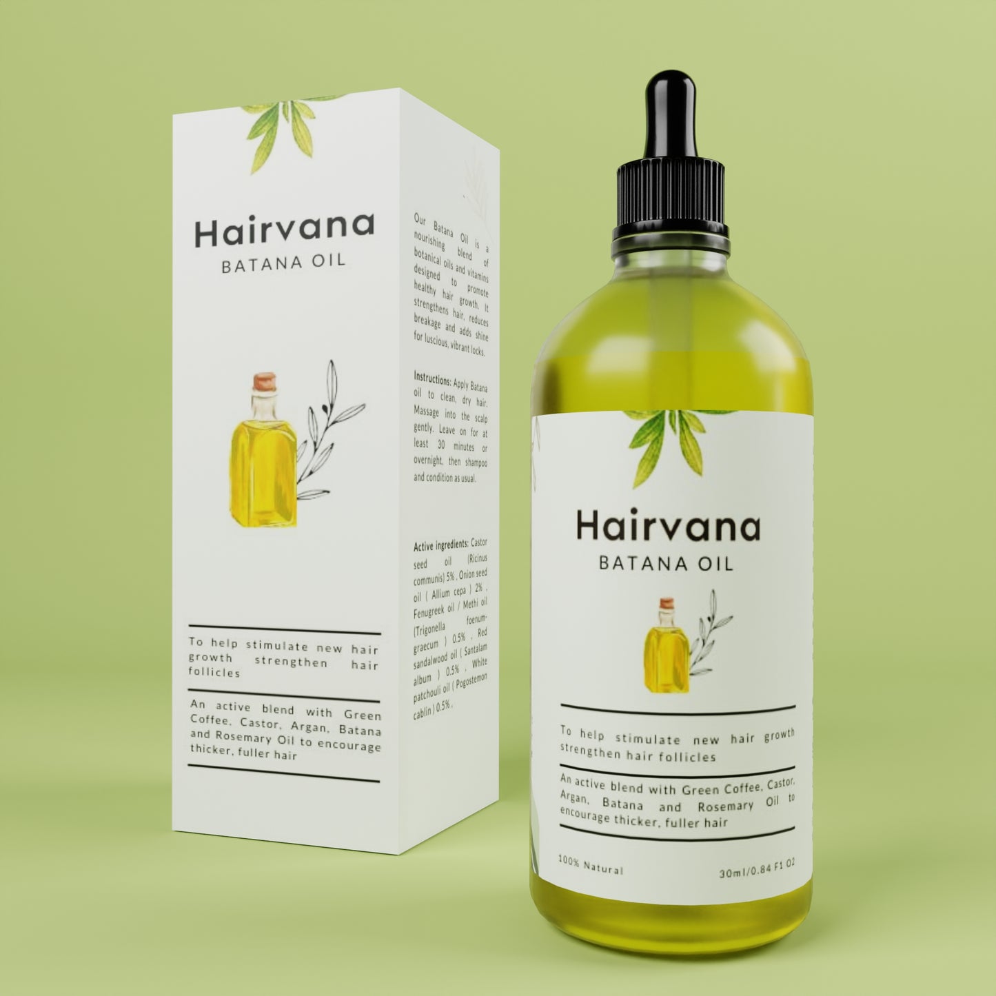 Hairvana Batana Hair Growth Oil (Buy 1 Get 1 FREE)